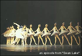 an episode from 'Swan Lake'